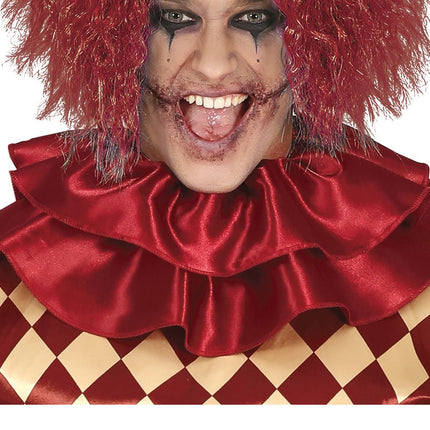 Horror Clown Halloween Kostuum Heren Rood