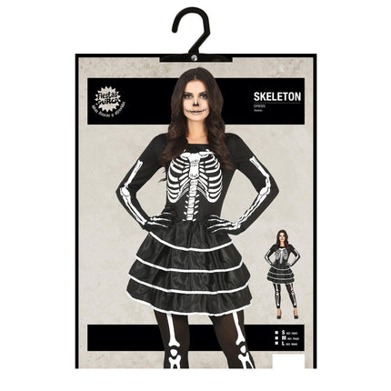 Skelet Halloween Jurk Dames