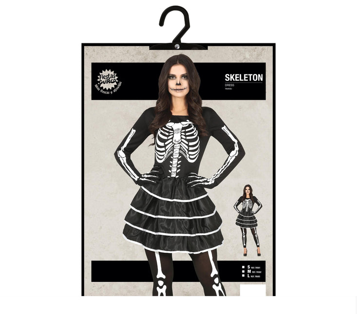 Skelet Halloween Jurk Dames