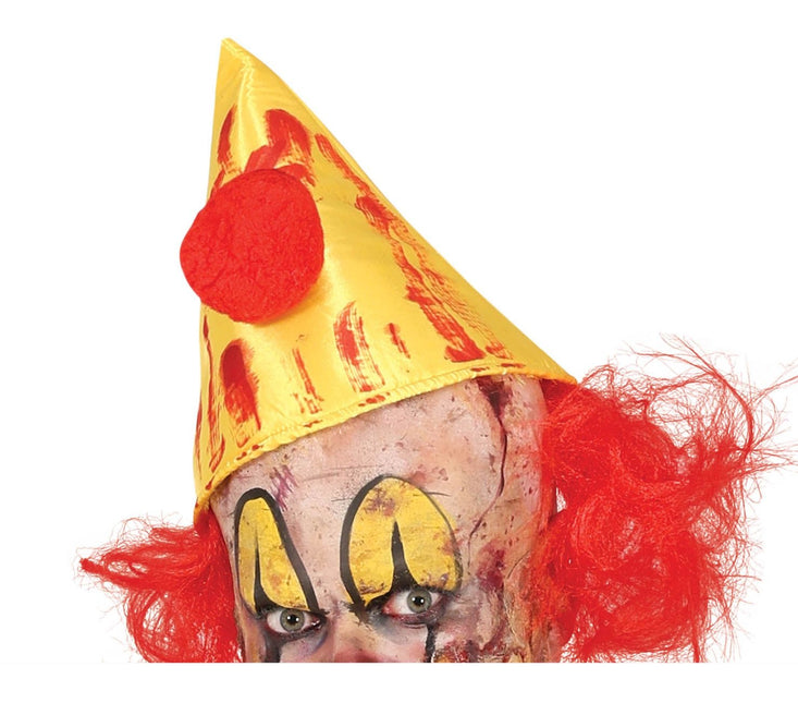 Killer Clown Halloween Kostuum Heren Geel