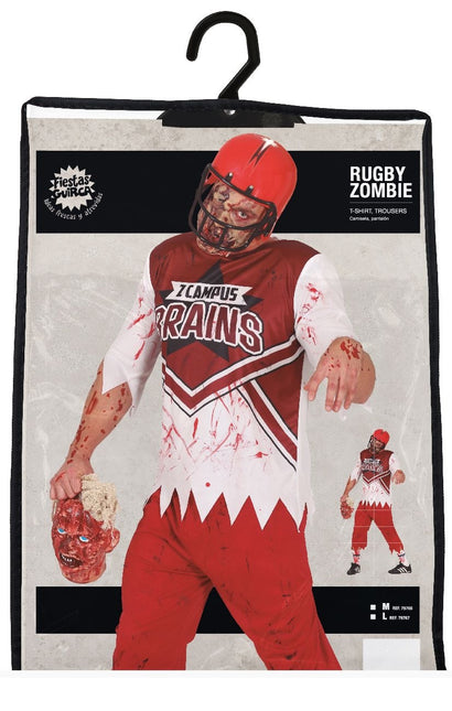 Rugby zombie Halloween Kostuum Heren