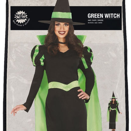 Heks Halloween Kostuum Dames Groen