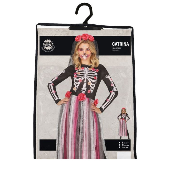 Catrina Halloween jurk Dames