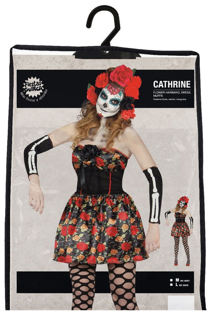 Halloween Kostuum Dames Jurk Skelet Day Of The Dead