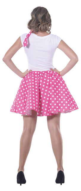 Grease Kostuum Set Roze 50's Dames L