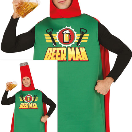 Beer Man Kostuum Groen Heren