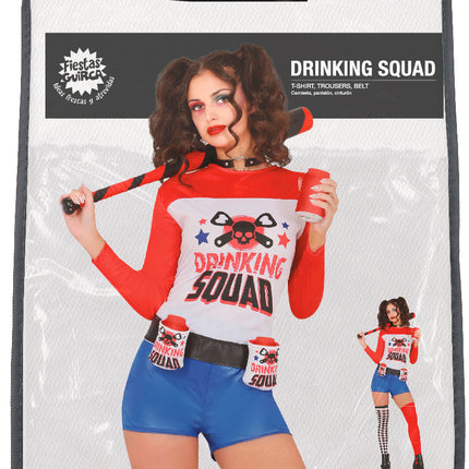 Harley Quinn Kostuum Drinking Squad Dames