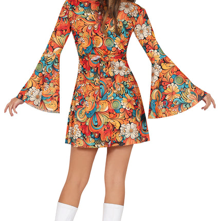 70's Jurk Dames Flower