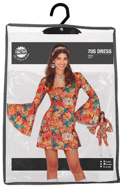 70's Jurk Dames Flower