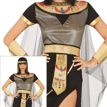 Egyptisch Kostuum Zwart Dames