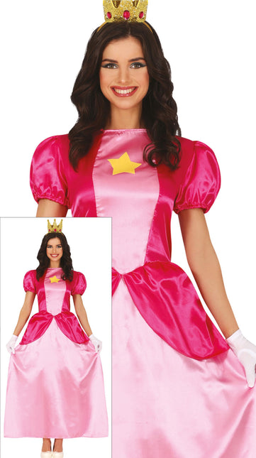 Prinsessenjurk Prinses Peach Dames