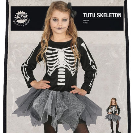 Skelet Halloween Kostuum Meisje tutu