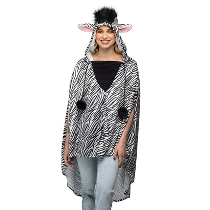 Poncho Zebra One Size