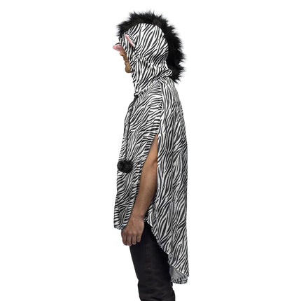 Poncho Zebra One Size