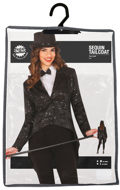 Black sequin tail