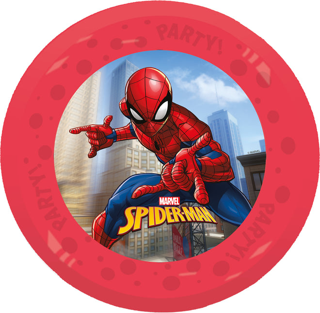 Spiderman Borden Herbruikbaar 21cm 4st