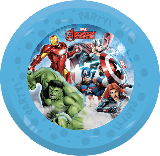 4 Reusable Party Plates 21Cm - Avengers Infinity Stones