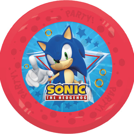 Sonic Borden Herbruikbaar 21cm 4st