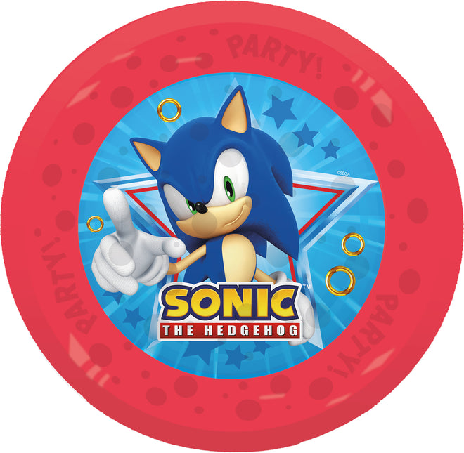 Sonic Borden Herbruikbaar 21cm 4st