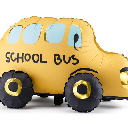 Gele Helium Ballon Schoolbus Leeg 66cm