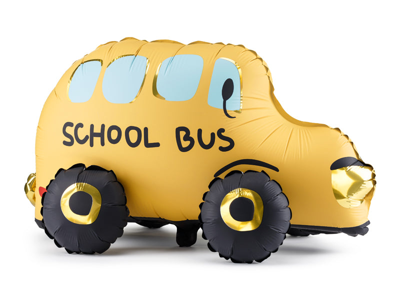 Gele Helium Ballon Schoolbus Leeg 66cm