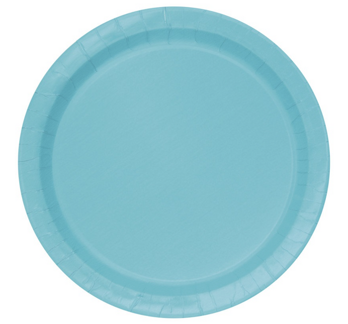 Borden Terrific Teal Rond 23cm 8st