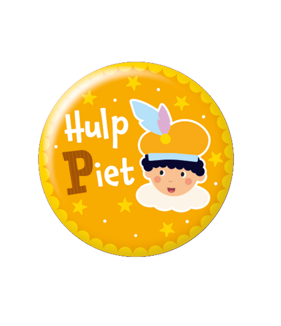 Sinterklaas Button Hulp Piet 5,5cm