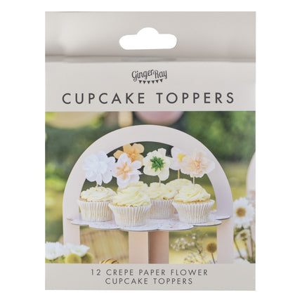 Bloemen Cupcake Toppers 12st