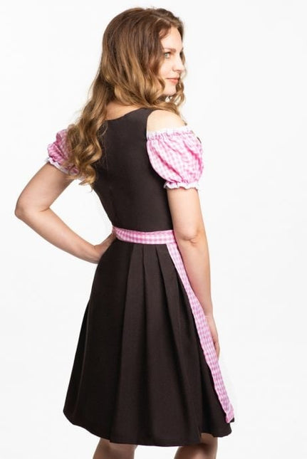 Dirndl Jurk Oktoberfest Roze Bruin