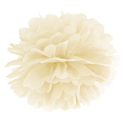 Pompon Vanille Creme 35cm