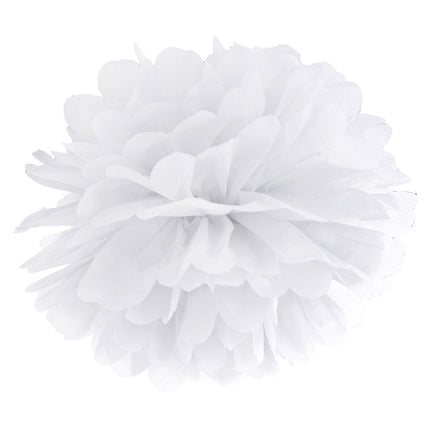 Pompon Wit 25cm