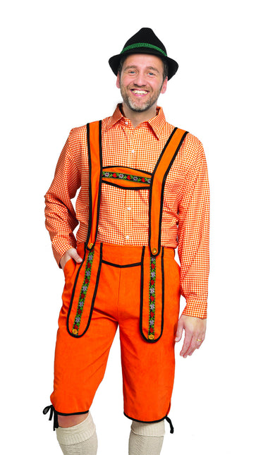 Oranje Lederhose Heren Johann Lang