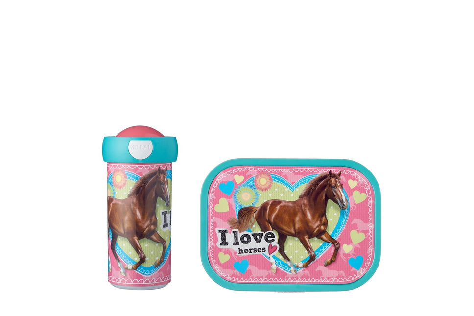 Lunchset Campus Schoolbeker+Lunchbox My Horse