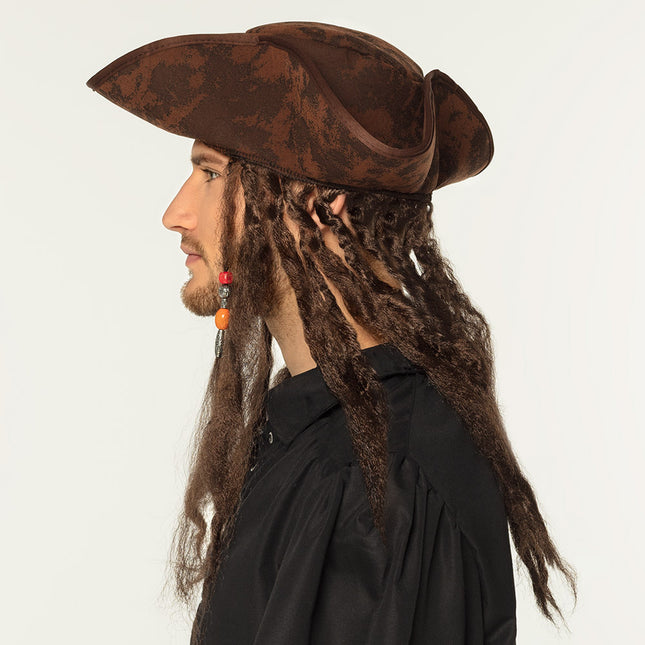 Piratenhoed met Dreadlocks