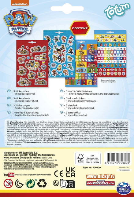 Paw Patrol Stickerboek