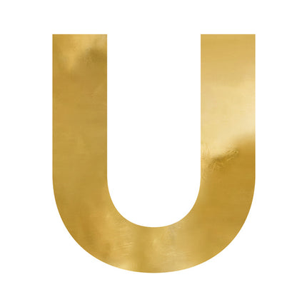 Spiegelletter U Goud 61cm