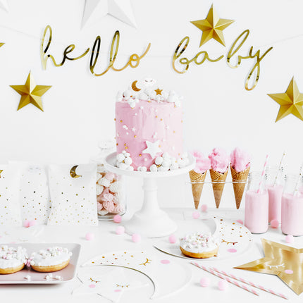 Geboorteslinger Hello Baby Goud 70cm