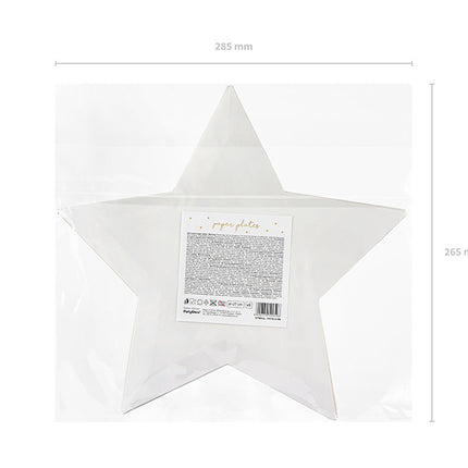 Little Star Star Borden Goud 27cm 6st