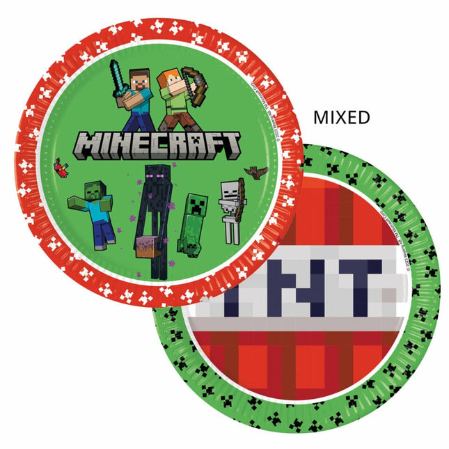 Minecraft Borden 23cm 8st