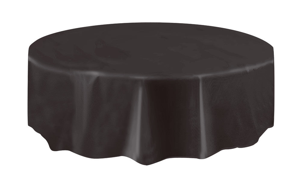 Zwart Tafelkleed Rond Compact 2,13m