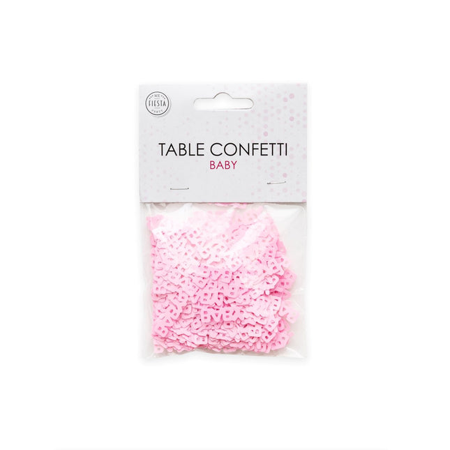 Tafelconfetti Baby Roze