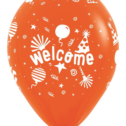 Ballonnen Welcome Fashion Solid Mix 30cm 25st