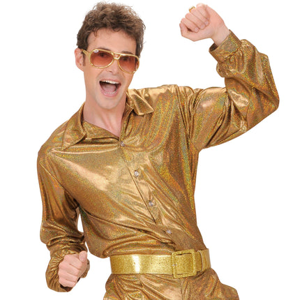 Disco 70S Shirt Goud Heren