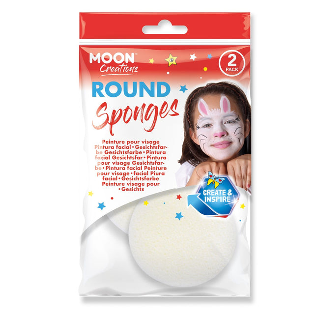 Moon Creations Round Sponge 2 Pack