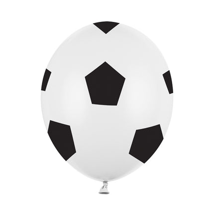 Ballonnen Voetbal 30cm 6st