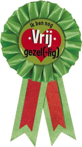 Vrijgezel Rozet Groen