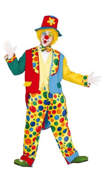 Clown Kostuum Heren Gekleurd