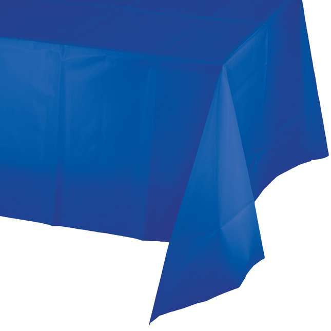 Blauw Tafelkleed Plastic 2,74m