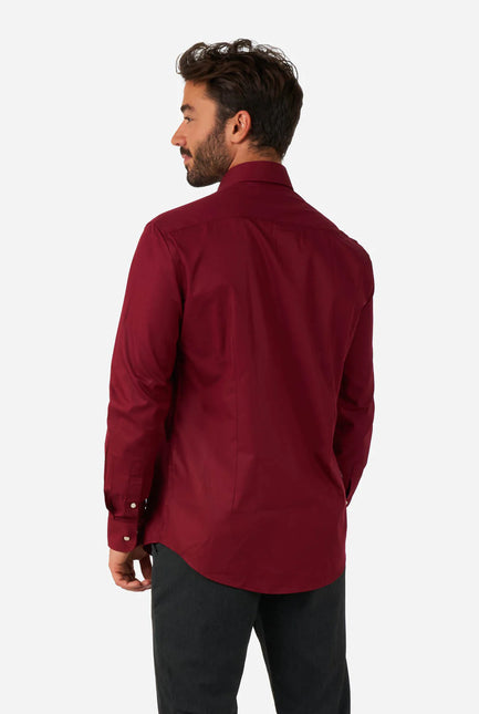 Bordeaux Rood Overhemd Heren OppoSuits