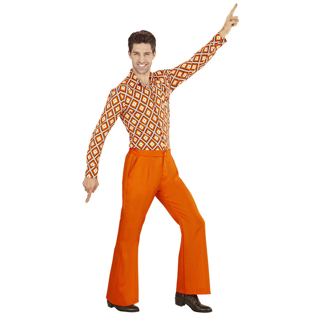 Disco 70S Broek Oranje Heren